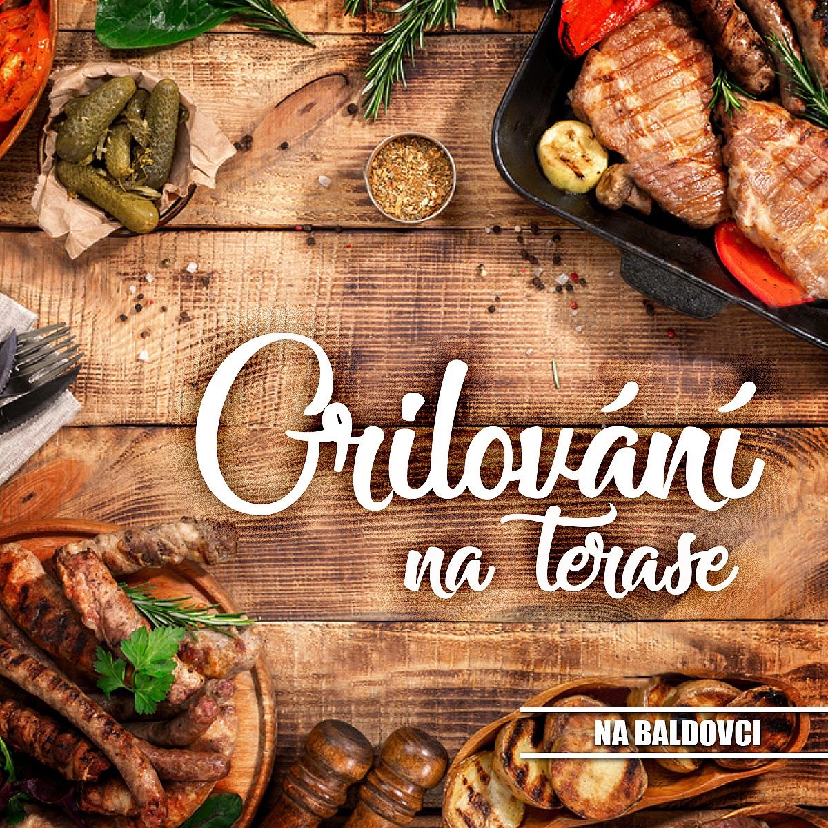 Grilování na terase 1. - 2.4.